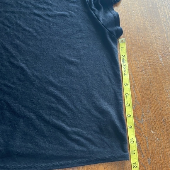 Old Navy size 3X black flutter sleeves deep scoop neck lightweight linen blend - Picture 11 of 14